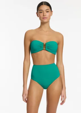 Mineral High Waisted Bikini Bottom - Jetset