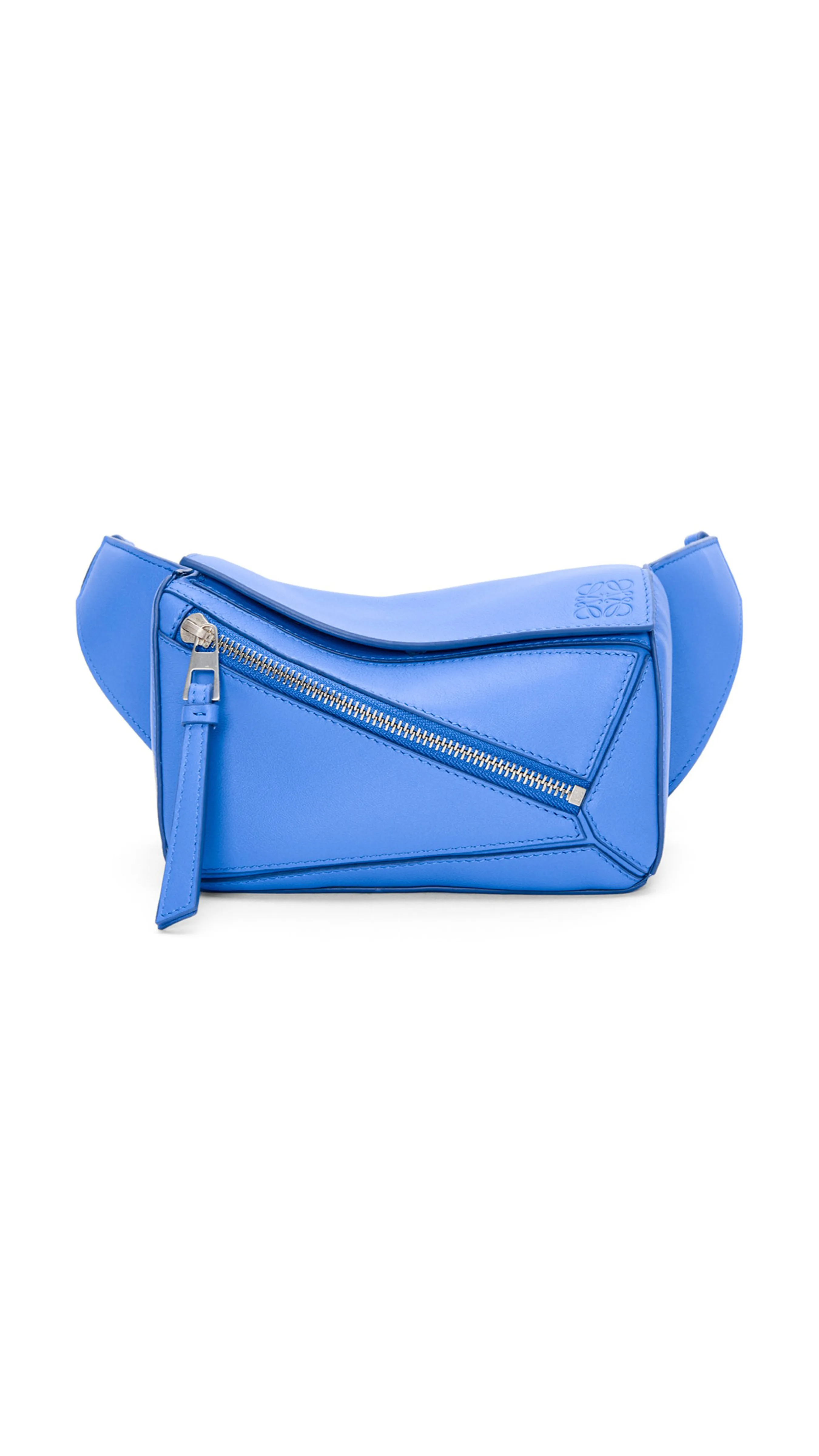 Mini Puzzle Bum Bag Classic Calfskin Seaside Blue