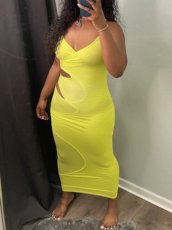 Fashion Maternity Dress with Irregular Cut Out V-neck for Daily and Party Outfits