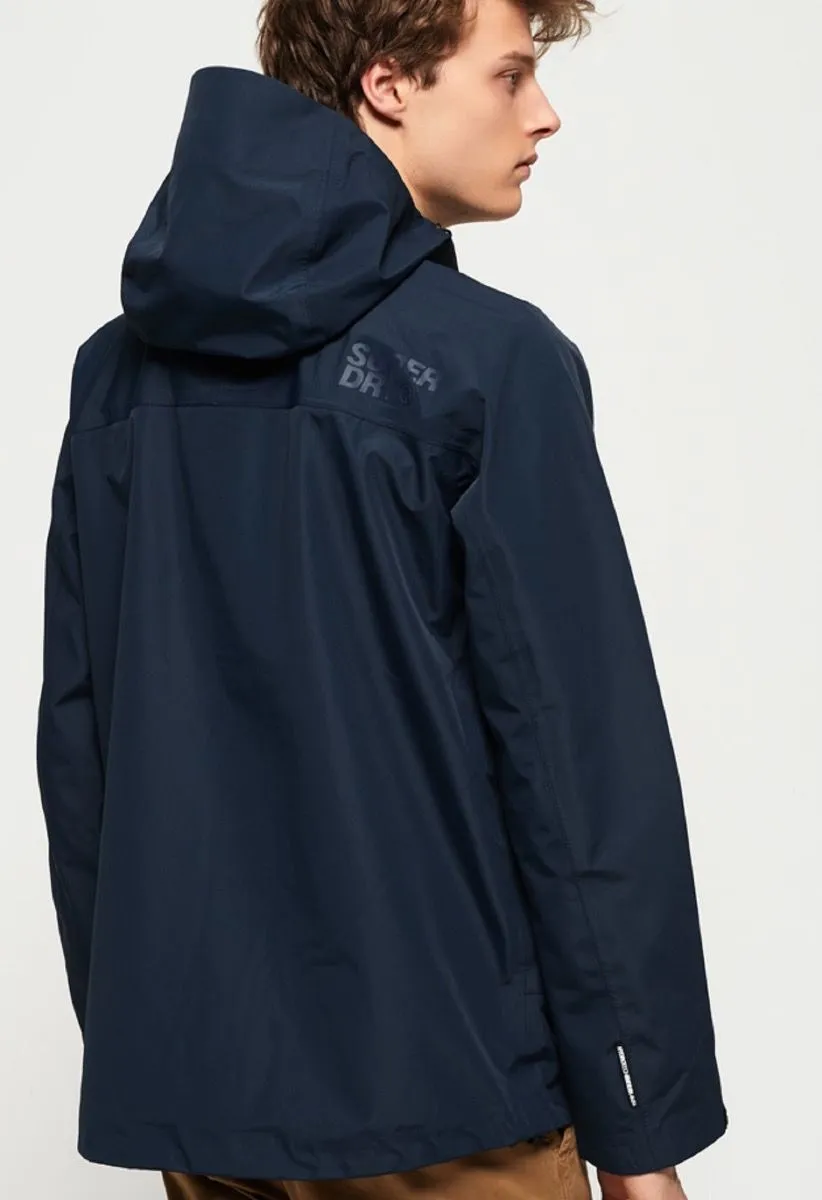 Navy Softshell Hooded Jacket by Superdry