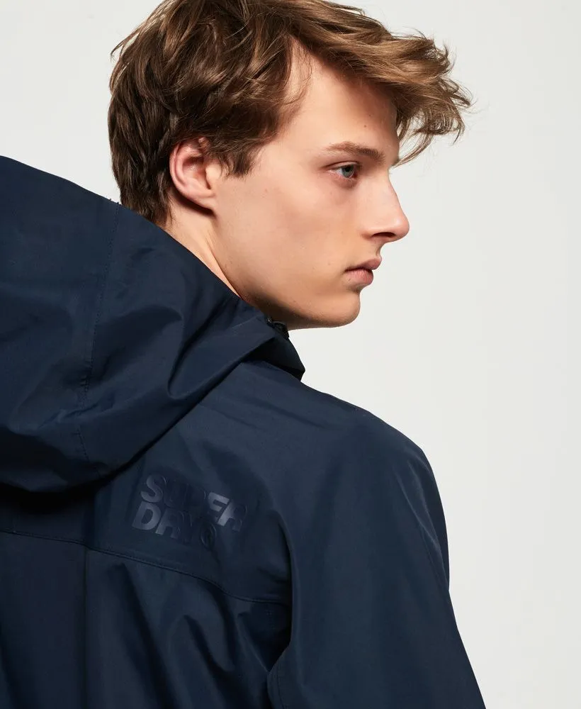 Navy Softshell Hooded Jacket by Superdry