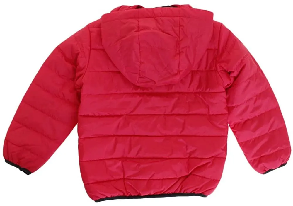 Nike Girl's Rush Pink Polyfill Quilted Insulated Puffer Jacket - Size 6X