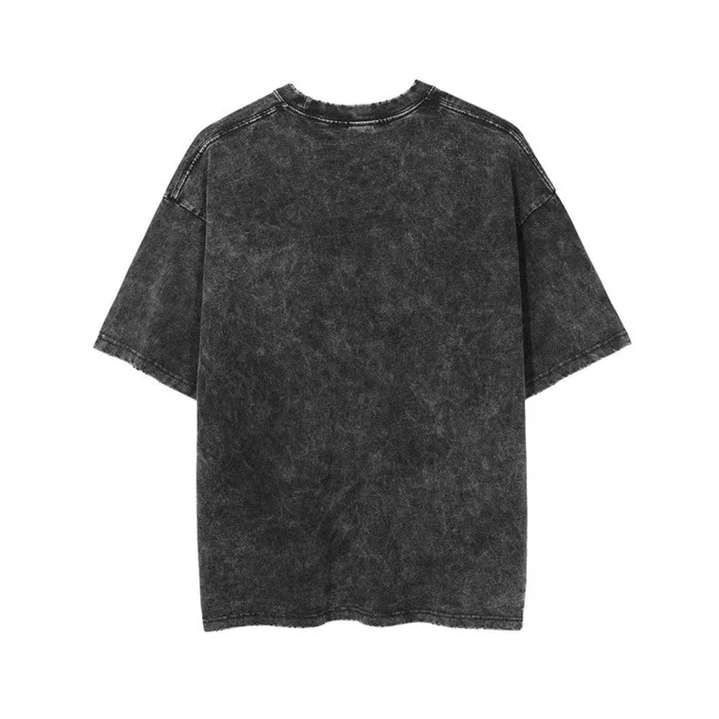 Oversized Acid Washed Vintage T-Shirt - Black - Heavyweight