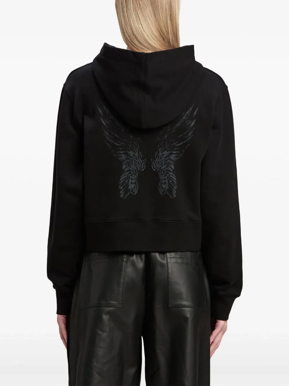 PALM ANGELS Women's Wings Pencil Fit Hoodie