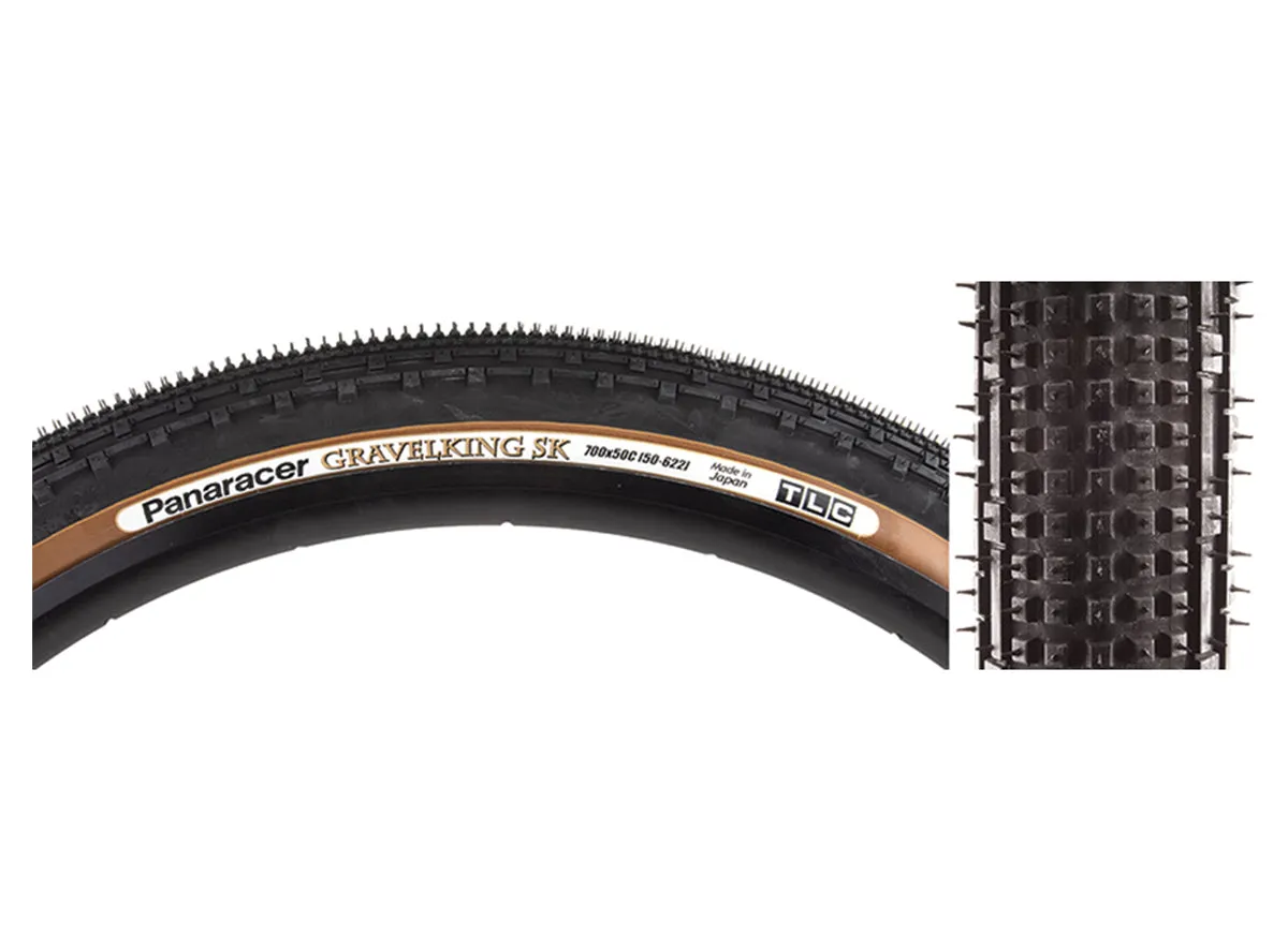 Panaracer GravelKing SK 700c Folding Cyclocross Tire - Black-Brown