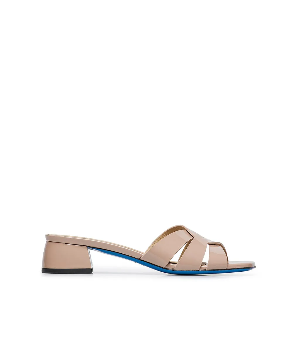 Patent Leather Nude Sandals: SHOP NOW