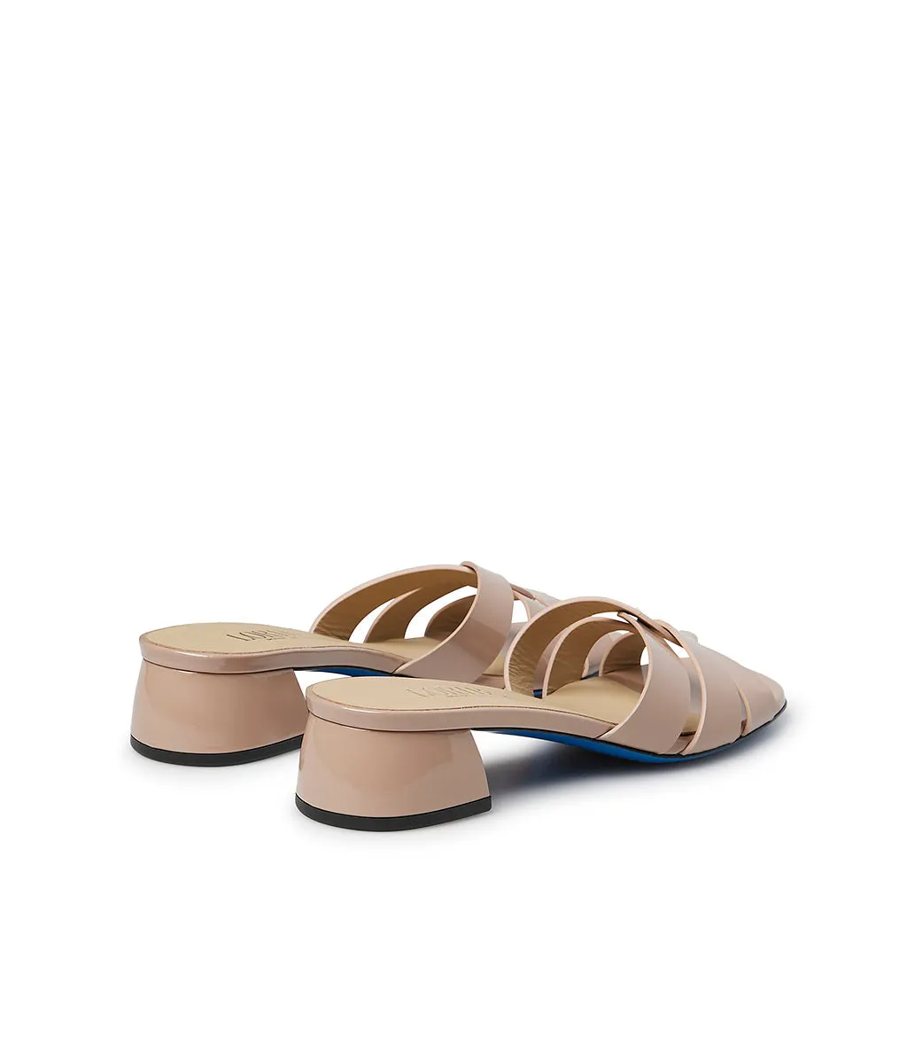 Patent Leather Nude Sandals: SHOP NOW