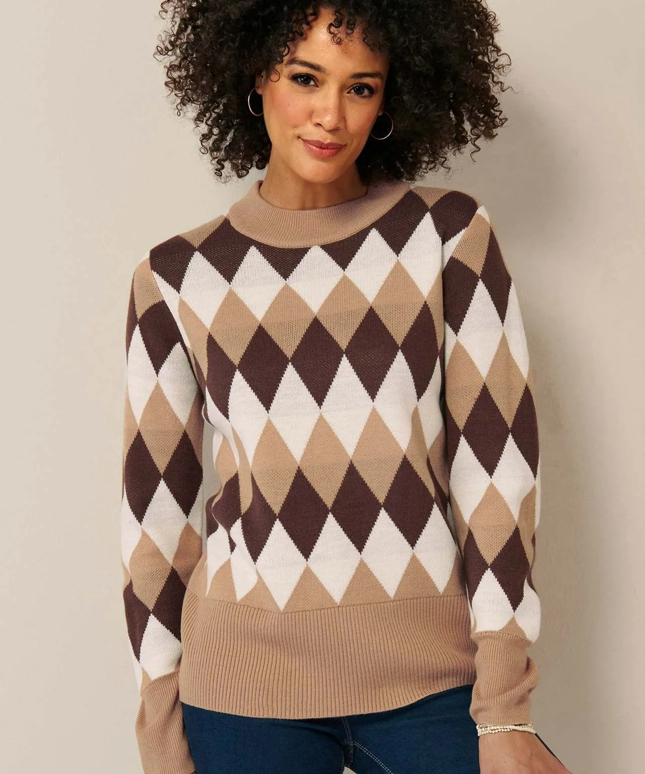 Patterned Knit Sweater