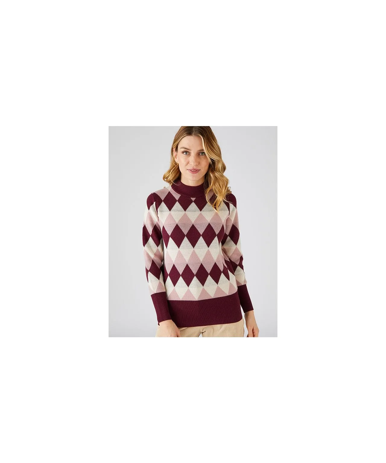 Patterned Knit Sweater