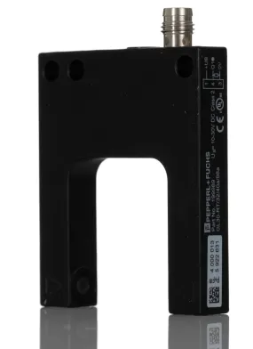 Pepperl + Fuchs Through Beam Photoelectric Sensor, Fork Sensor, 30 mm Detection Range