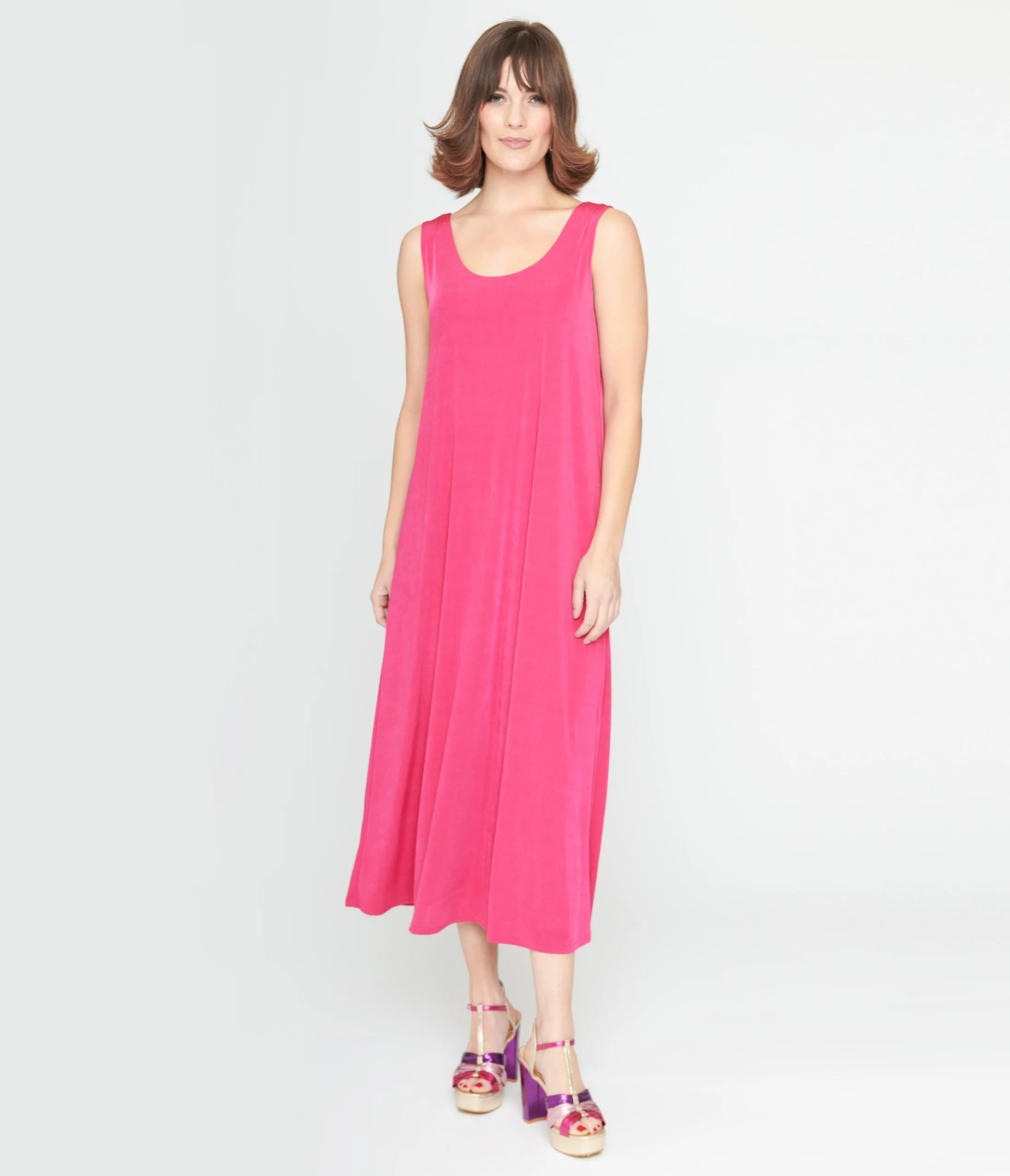 Pink Slip Maxi Dress