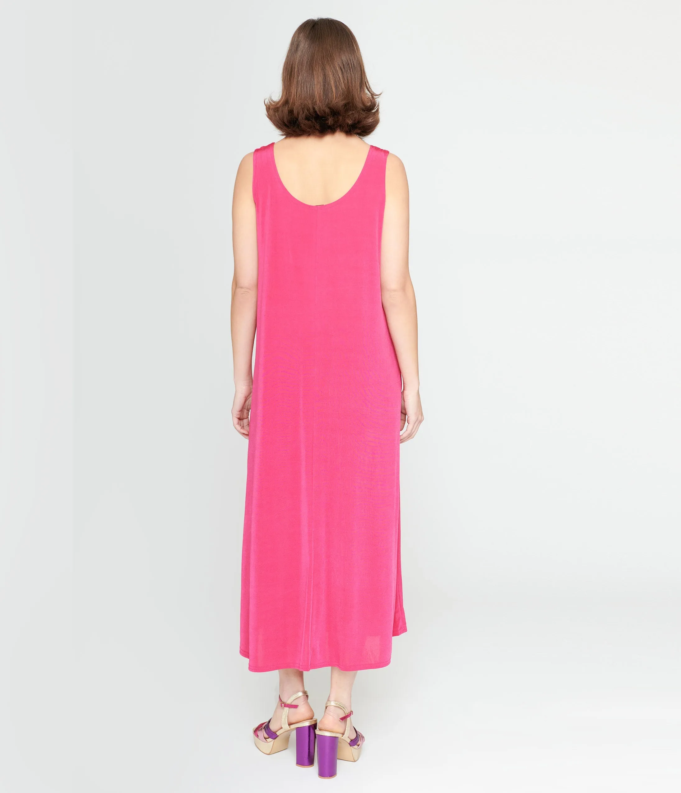 Pink Slip Maxi Dress