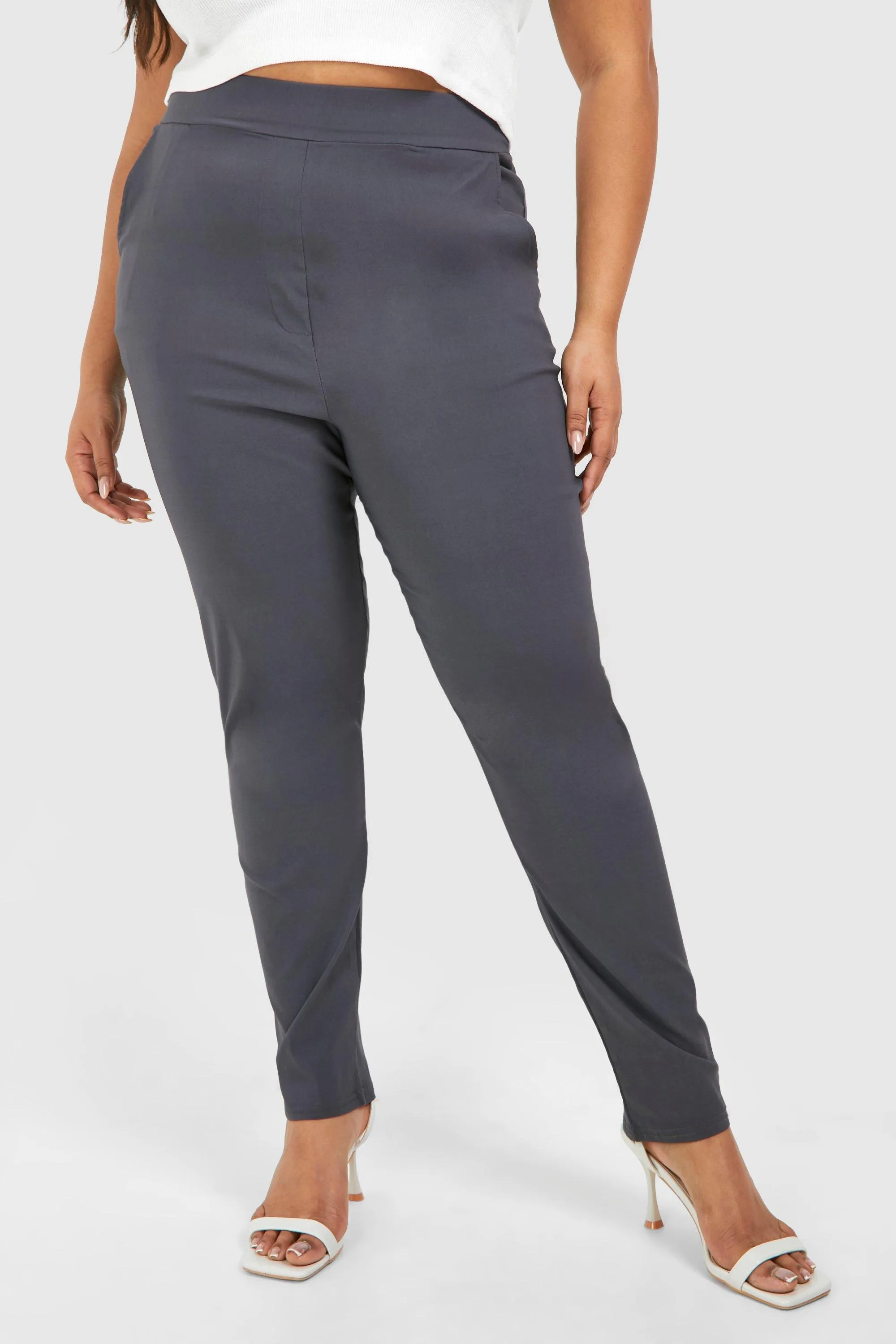 Plus Size Stretch Bengaline Trousers