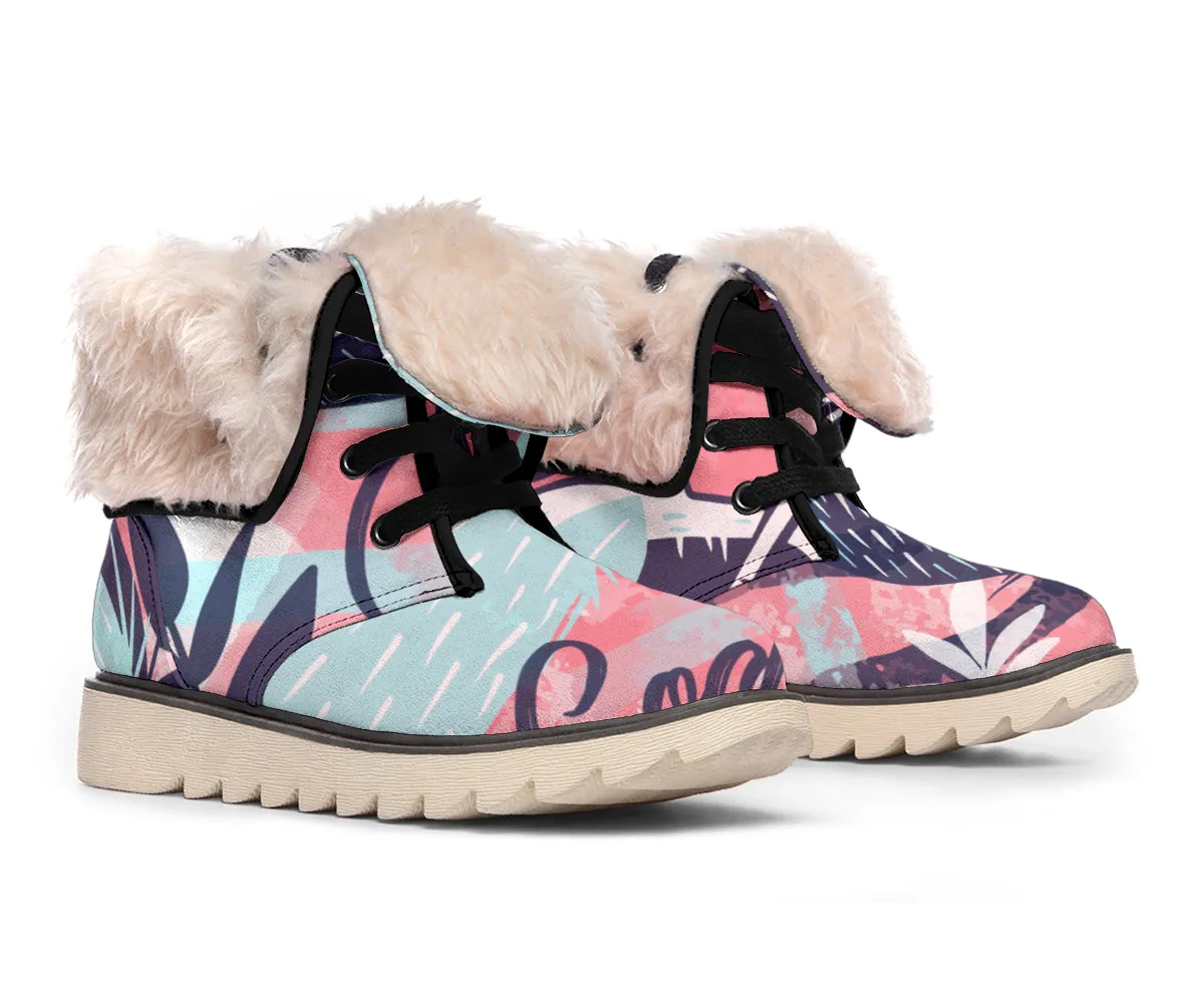 Polar Boots with Coconut Design