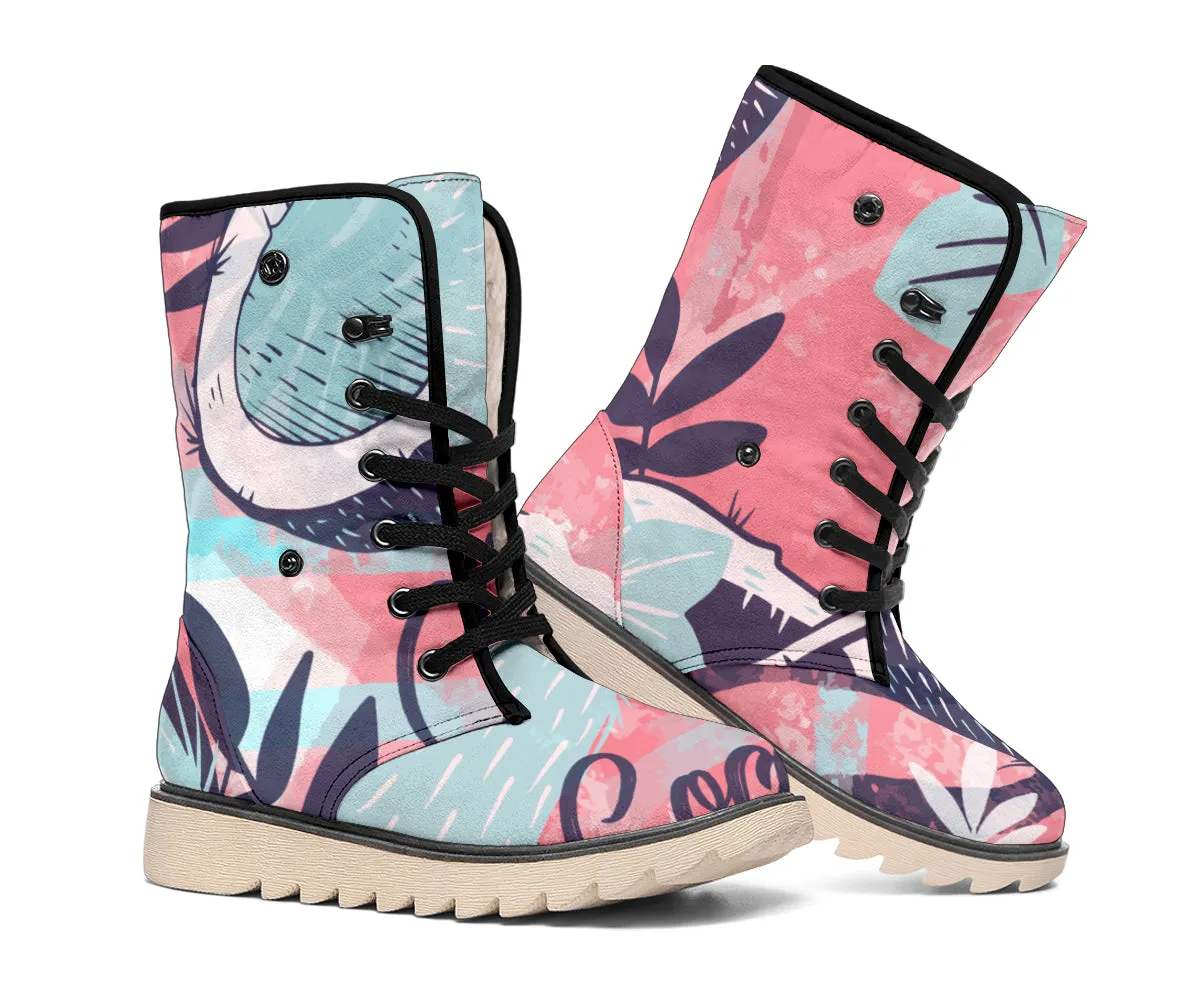 Polar Boots with Coconut Design