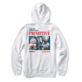 Primitive Skateboards Naruto Kakashi Hatake White Hoody