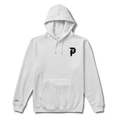 Primitive Skateboards Tupac Hoodie Smoke White