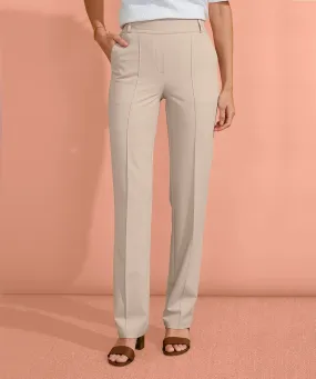 Pull-On Straight-Leg Pants