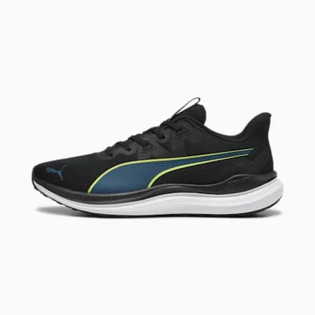 Unisex Puma Black-Ocean Tropic-Lime Pow Running Shoes