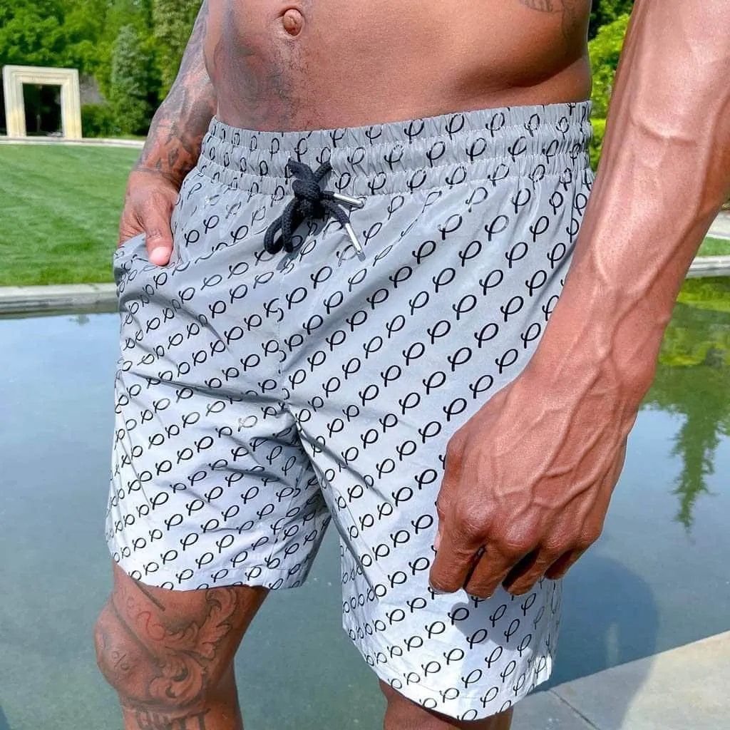 Reflective P Logo Swim Shorts