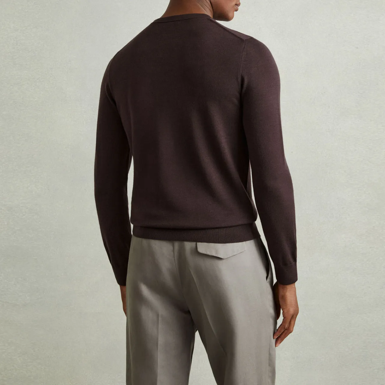 REISS Red Wessex Knit Sweater