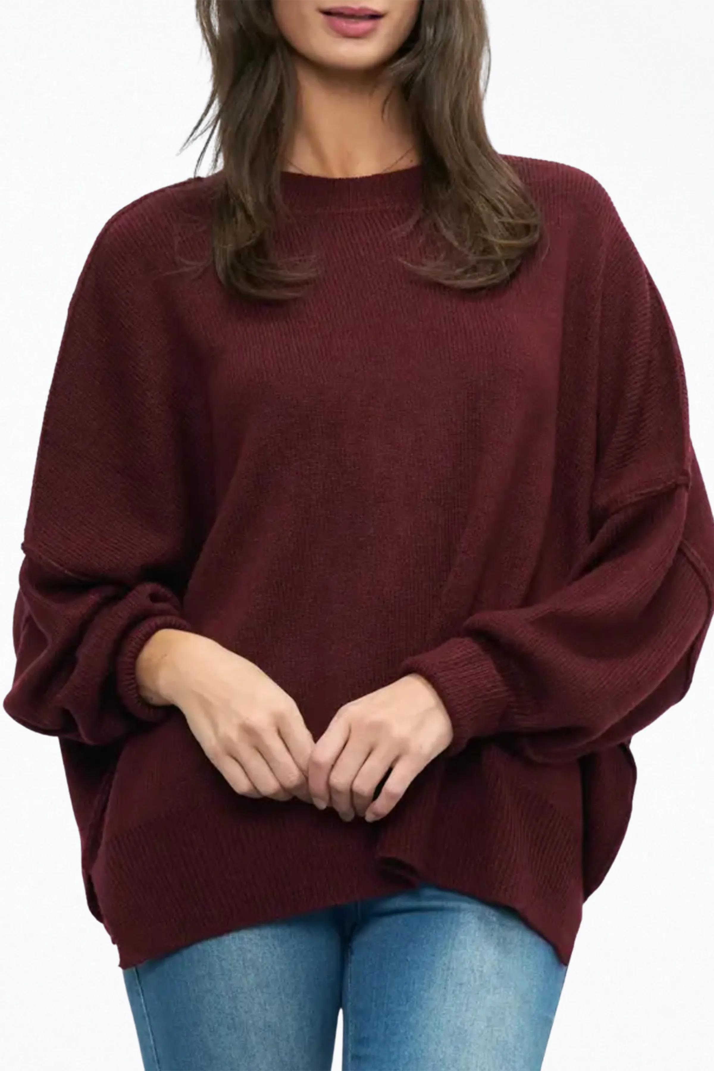 Relaxed Fit Tunic Sweater