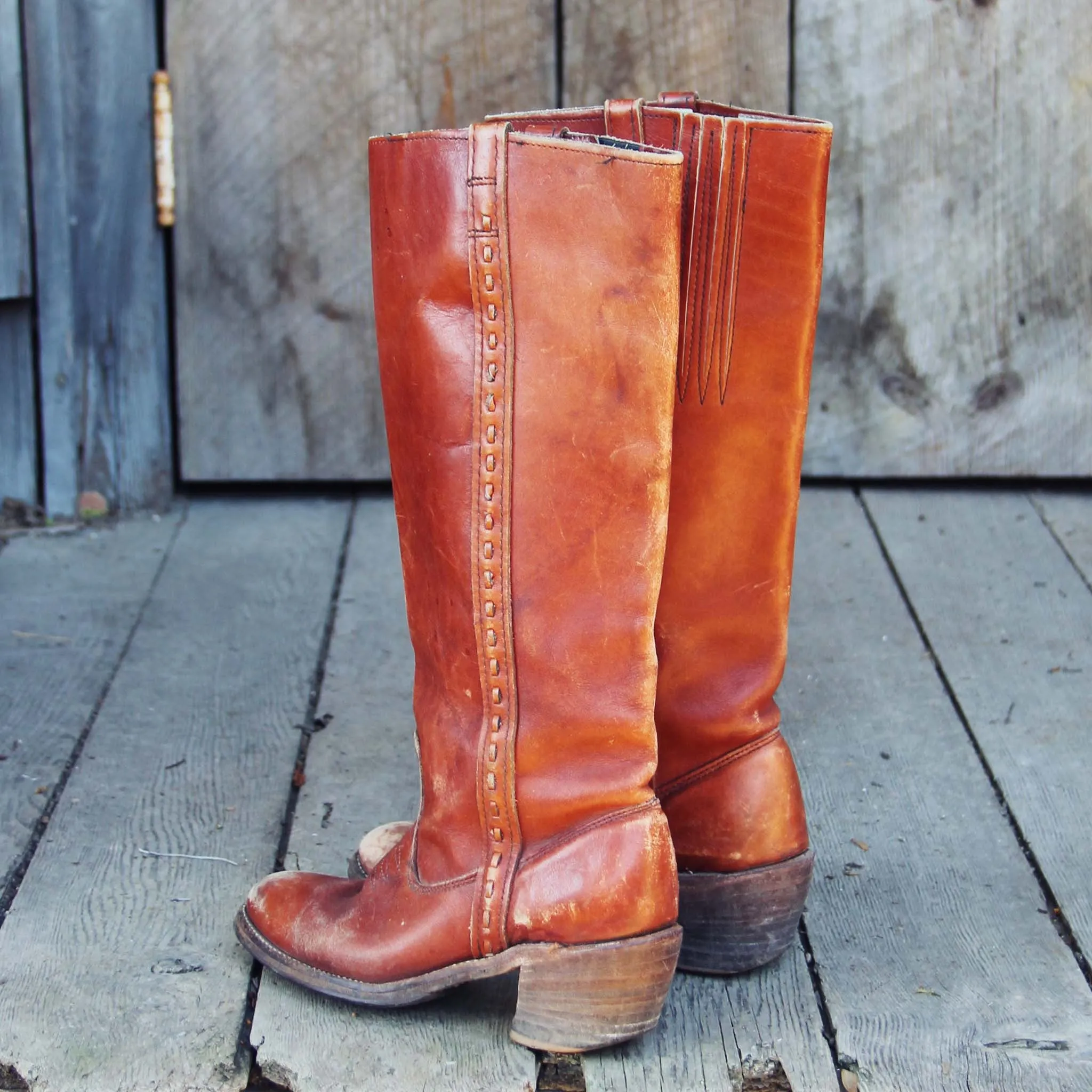 Retro Stitched College Boots