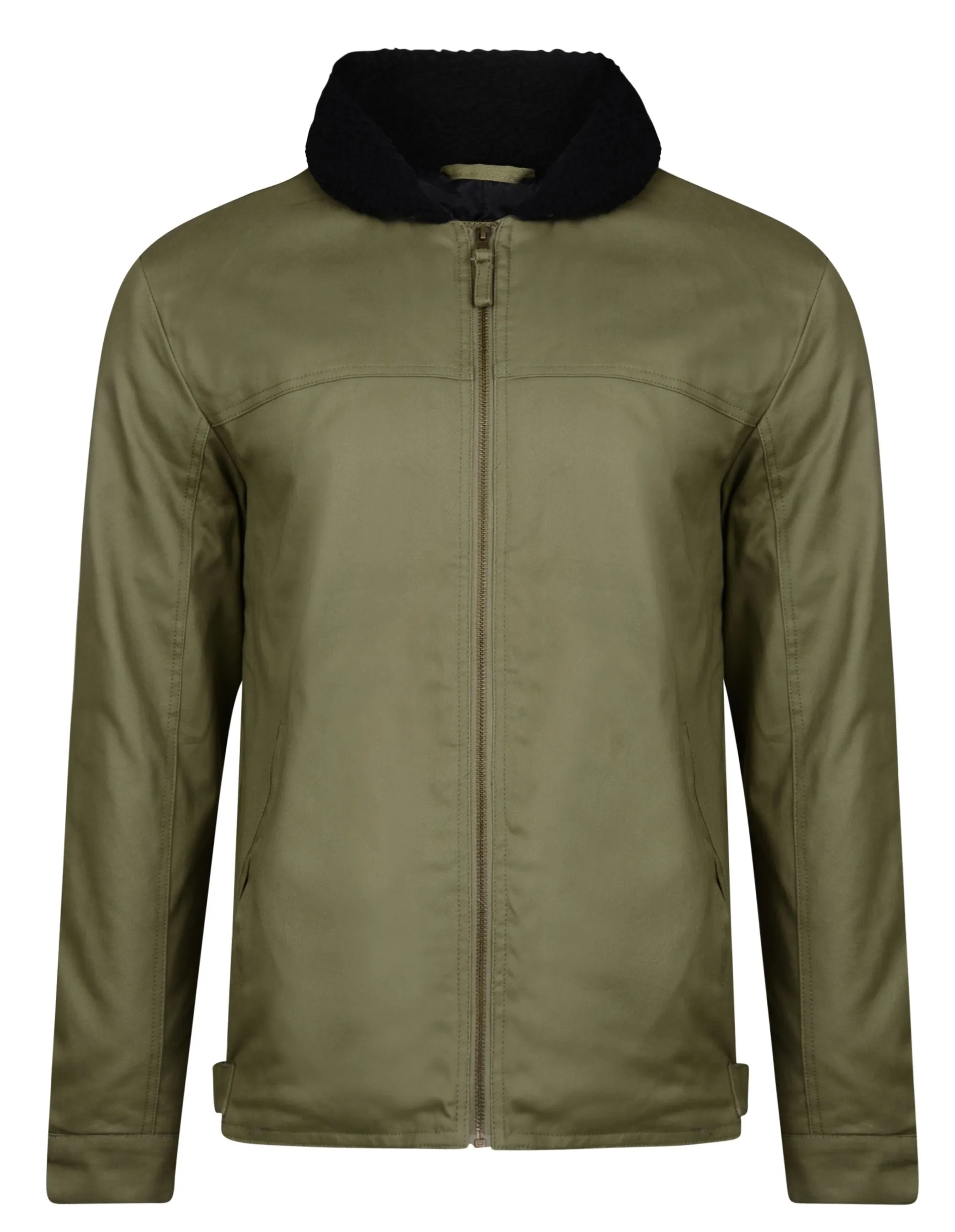 Military Ringspun Hostrup Cotton Borg Collar Flight Jacket