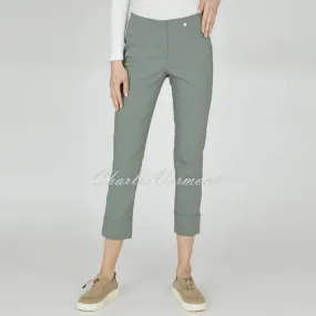 Robell Bella 09 - Ivy Green Cropped Trouser 51568-5499-881