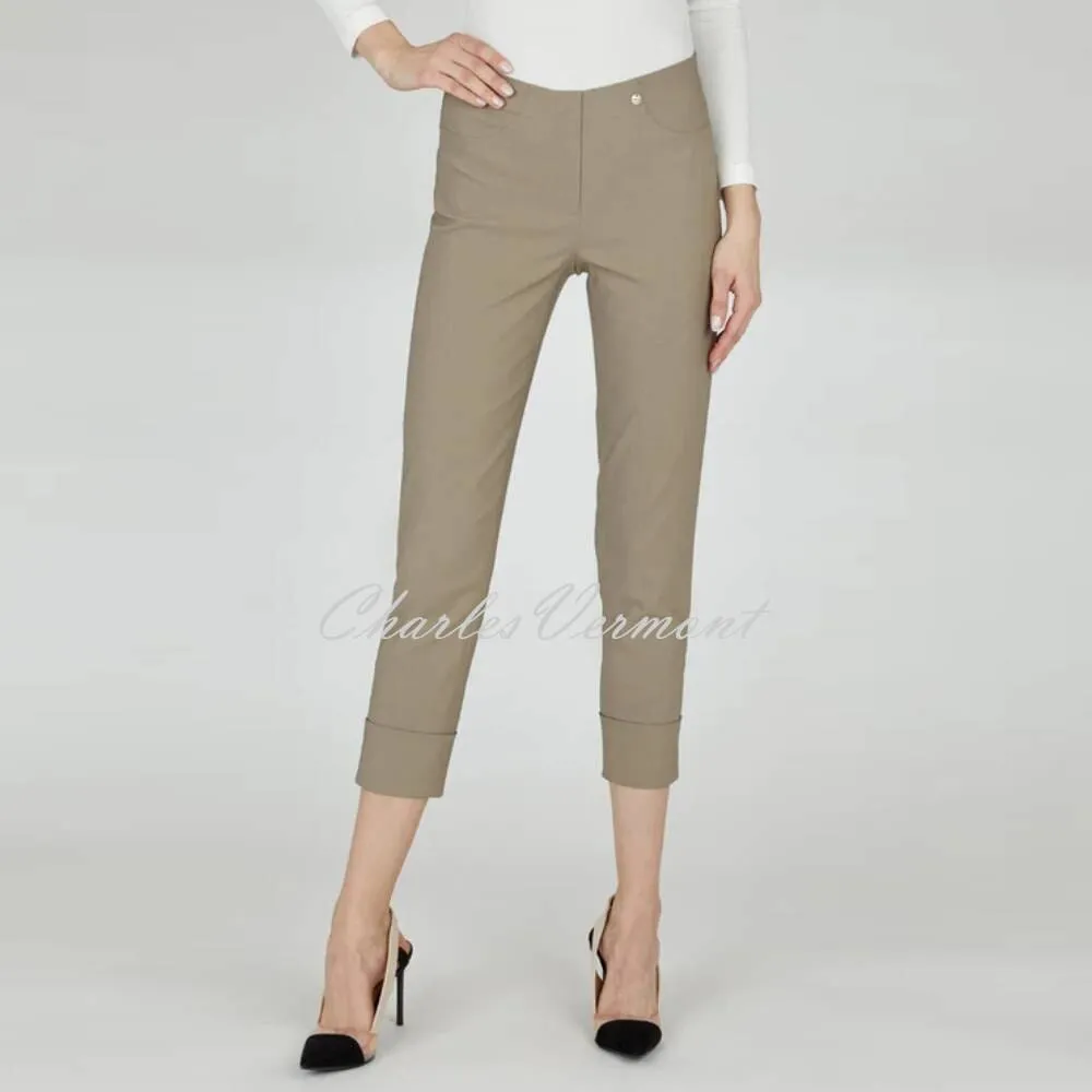 Robell Bella Taupe Cropped Trouser 51568-5499-17