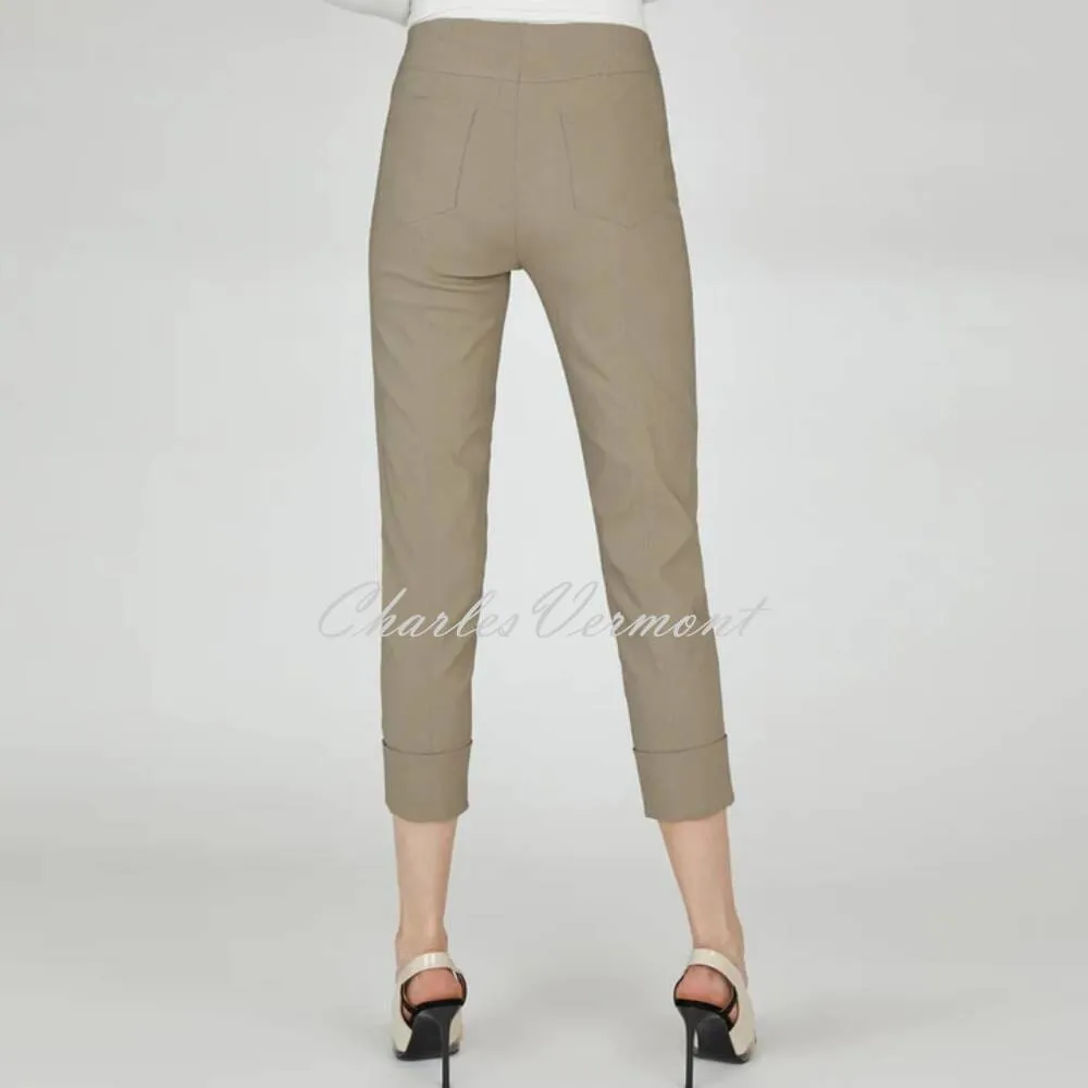 Robell Bella Taupe Cropped Trouser 51568-5499-17