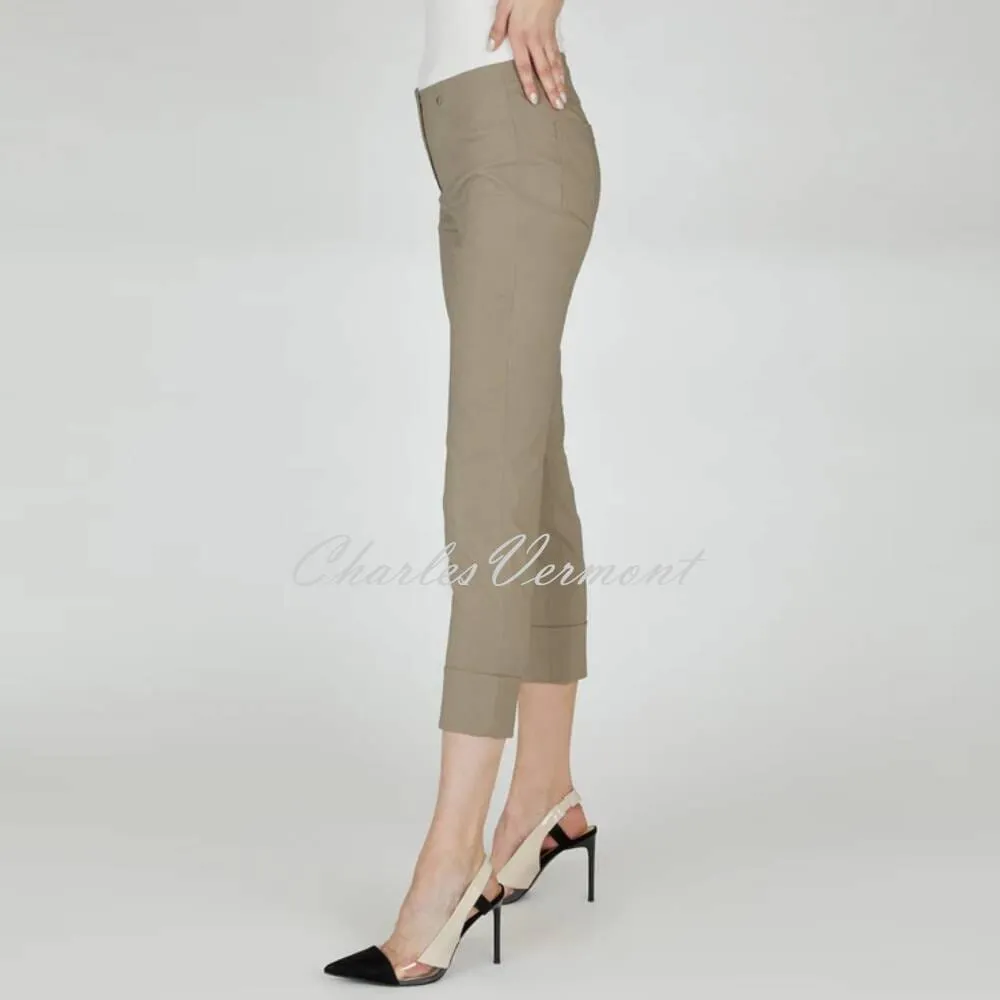 Robell Bella Taupe Cropped Trouser 51568-5499-17