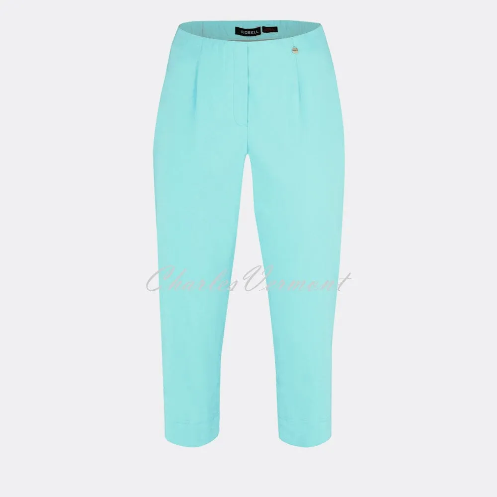 Robell Marie 07 Capri Trouser in Turquoise, Style 51576-5499-170