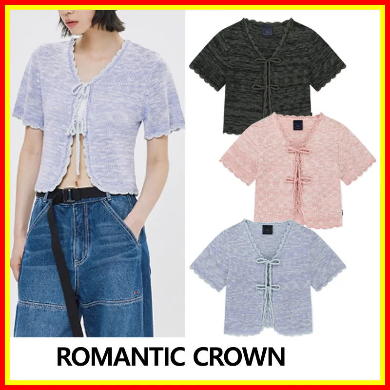 ROMANTIC CROWN Street Style Cardigans with Short Sleeves