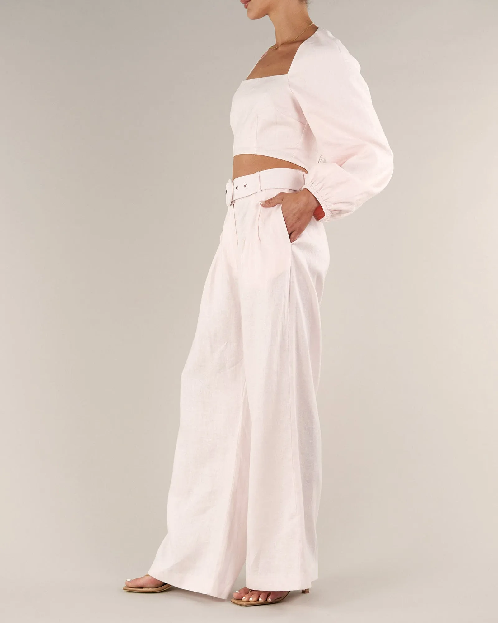 Rosewater Linen Pant - Bridgette