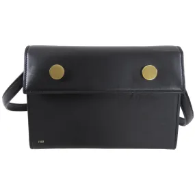 RSVP Paris Black Leather Golden Eyes Bag