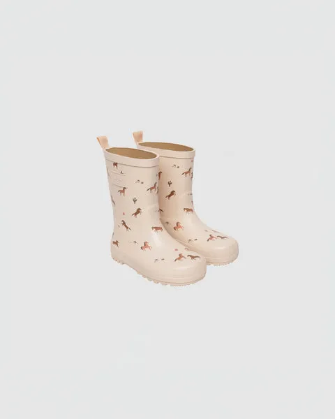 Rylee + Cru Horse Print Rain Boots