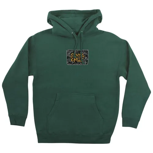 Santa Cruz Skateboards Hoody Knox Firepit Dot Faces Pullover Alpine Green - Product Title