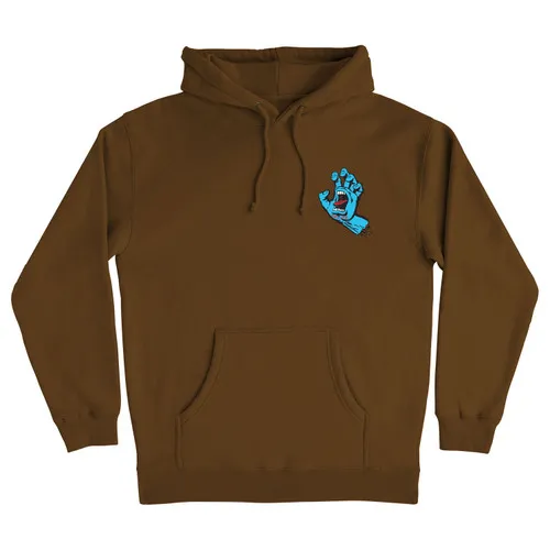 Santa Cruz Skateboards Screaming Hand Hoody Brown