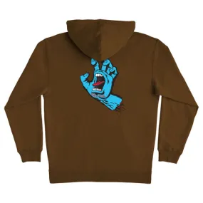 Santa Cruz Skateboards Screaming Hand Hoody Brown