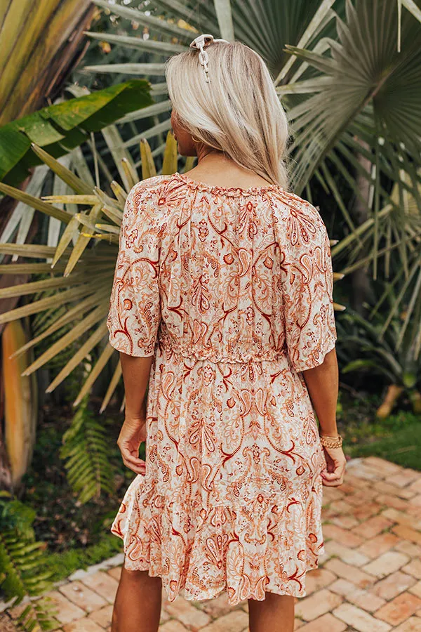 Seeking The Shore Paisley Shift Dress
