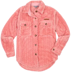 Simply Southern Blossom Soft Sherpa Shacket Jacket - SALE