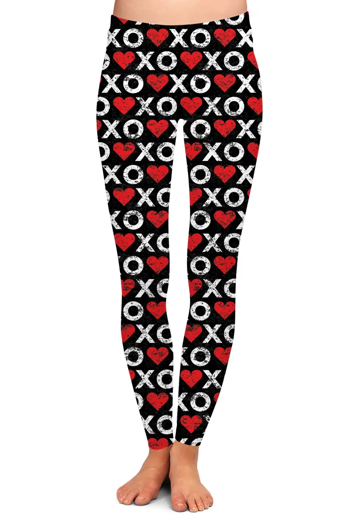 Soft Leggings - Hugs and Kisses Design