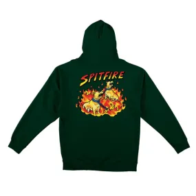 Spitfire Hell Hounds II Dark Green Hoodie Pullover - Skateboard Wheels