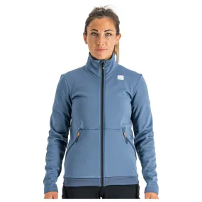 Sportful Engadin women's Nordic jacket in Blue Sea color.