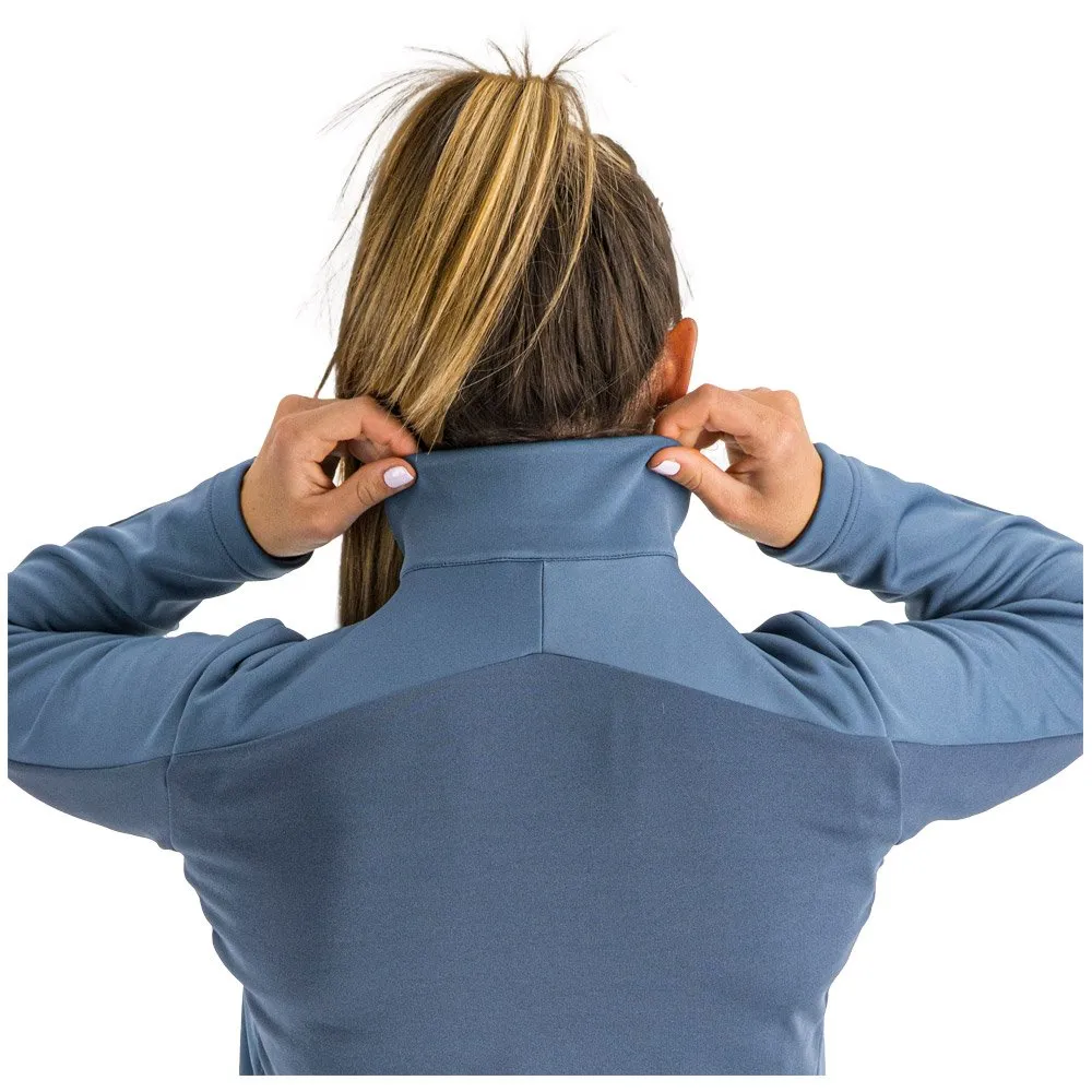 Sportful Engadin women's Nordic jacket in Blue Sea color.