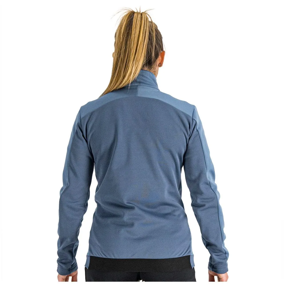 Sportful Engadin women's Nordic jacket in Blue Sea color.