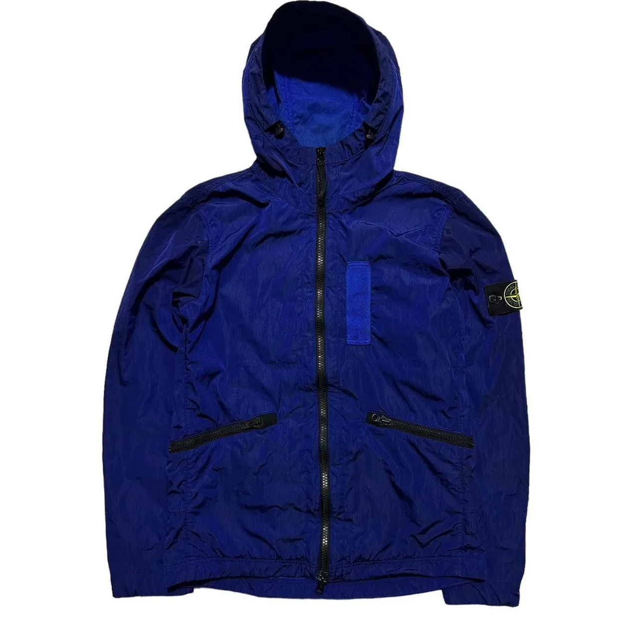 Stone Island Blue Nylon Metal Flock Jacket