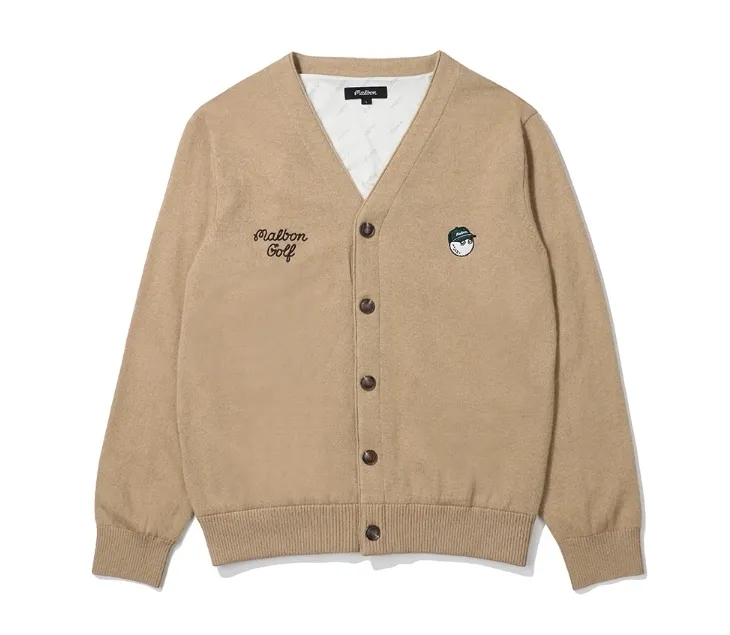 Street Style Malbon Golf Plain Logo Cardigans