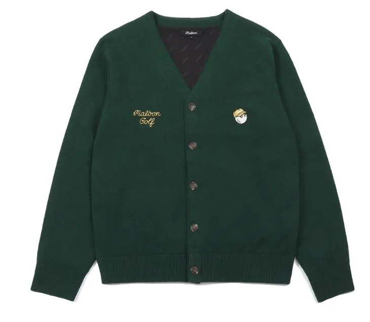 Street Style Malbon Golf Plain Logo Cardigans